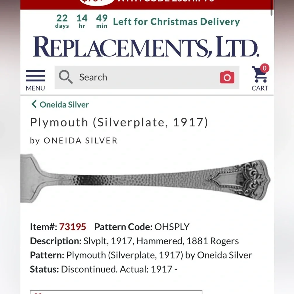 Plymouth (Silverplate, 1917) by ONEIDA SILVER